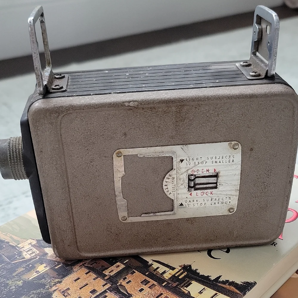 Vintage Kodak Brownie Camera - Tan and Silver